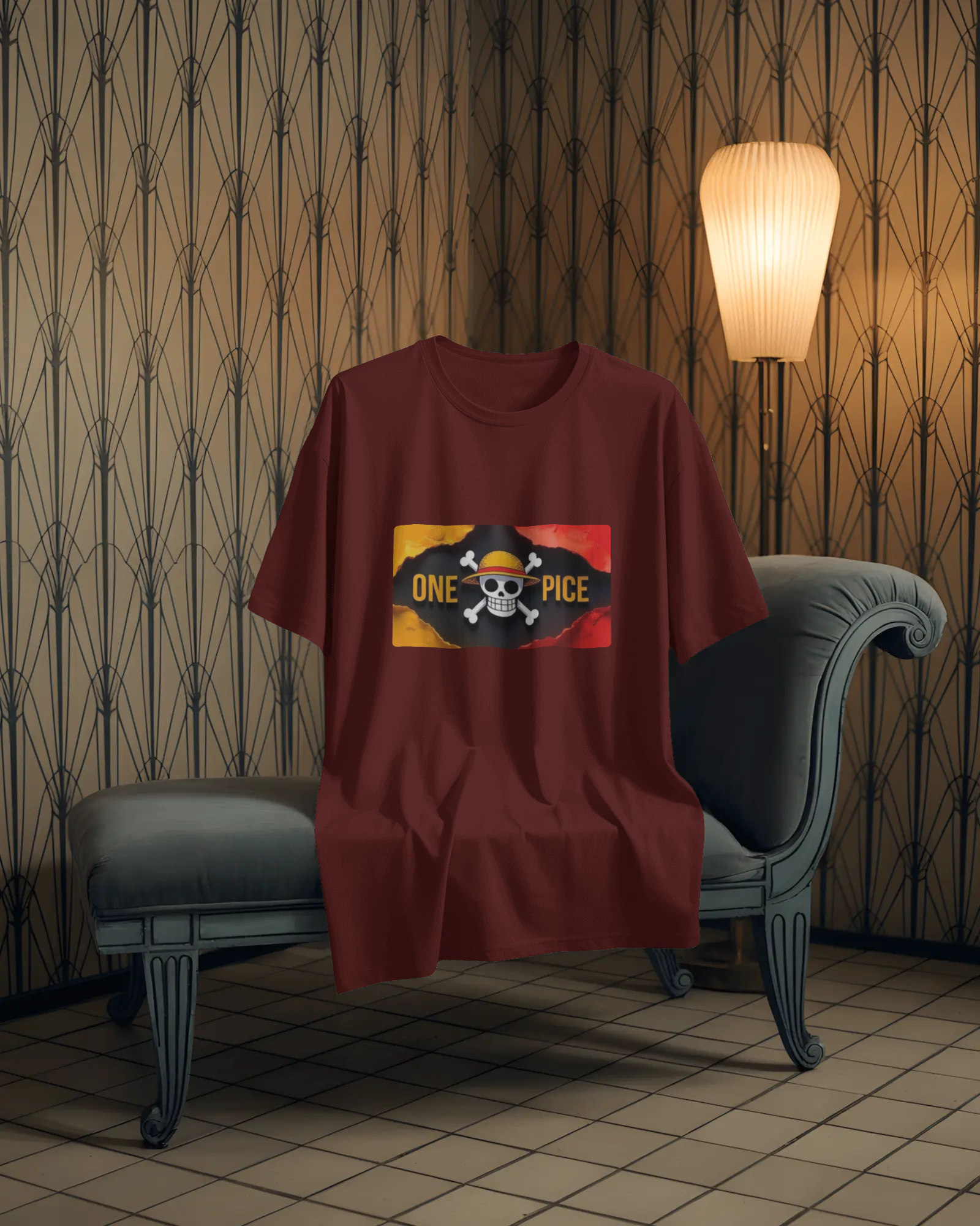 Swordsman & Captain: A One Piece Saga Men's Oversized Classic T-shirt | Teeyatra | Anime
