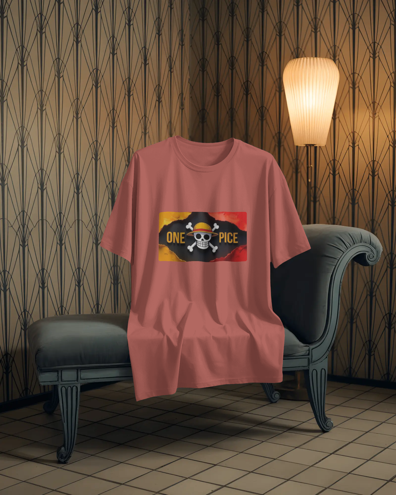 Swordsman & Captain: A One Piece Saga Men's Oversized Classic T-shirt | Teeyatra | Anime