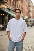 Men’s 240 GSM Oversized French Terry T-Shirt | Heavyweight Streetwear Tee