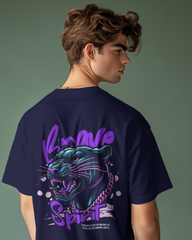 Marvel's Vibranium Suit Black Panther Graphic Men's Oversized Classic T-shirt | Teeyatra