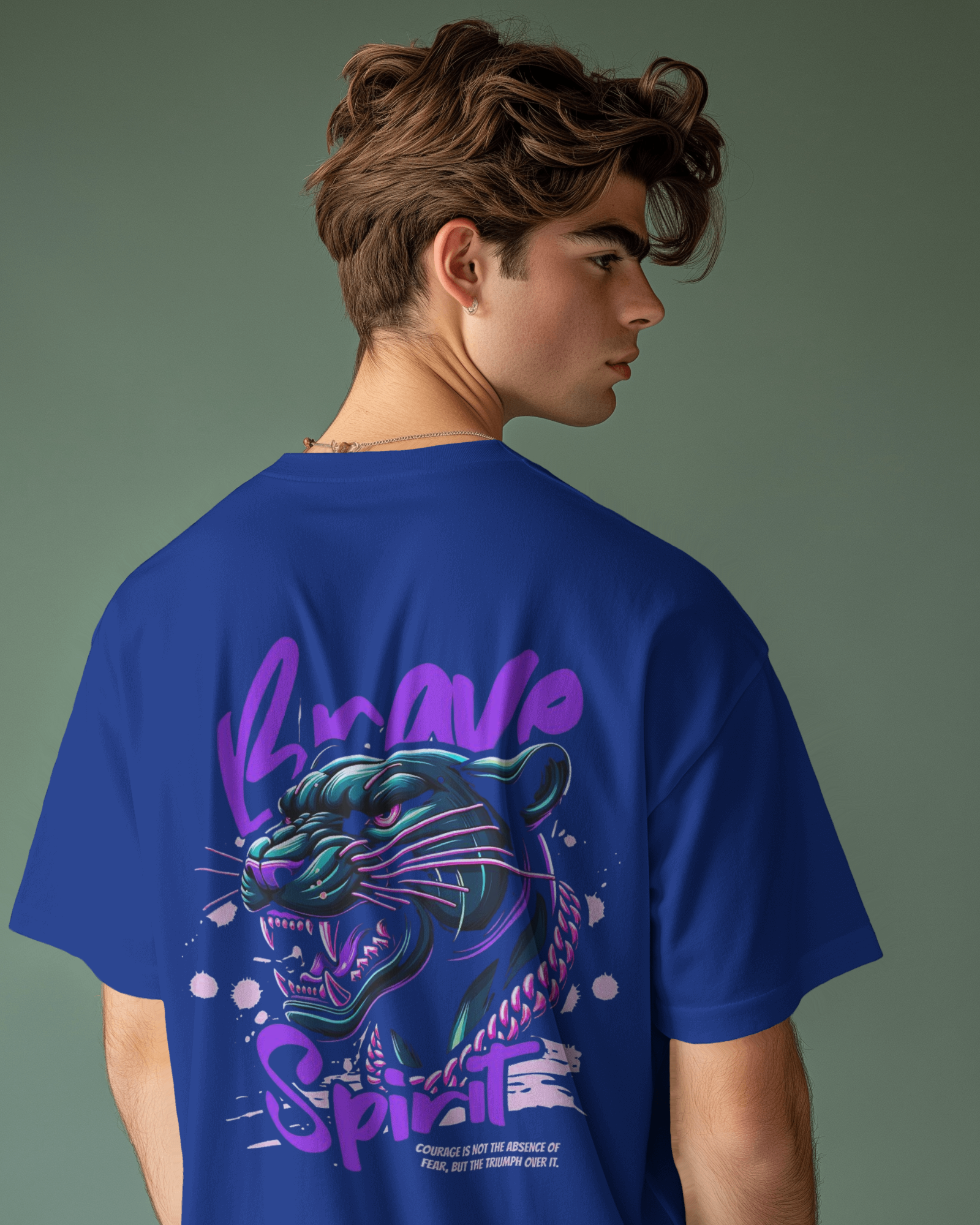 Marvel's Vibranium Suit Black Panther Graphic Men's Oversized Classic T-shirt | Teeyatra