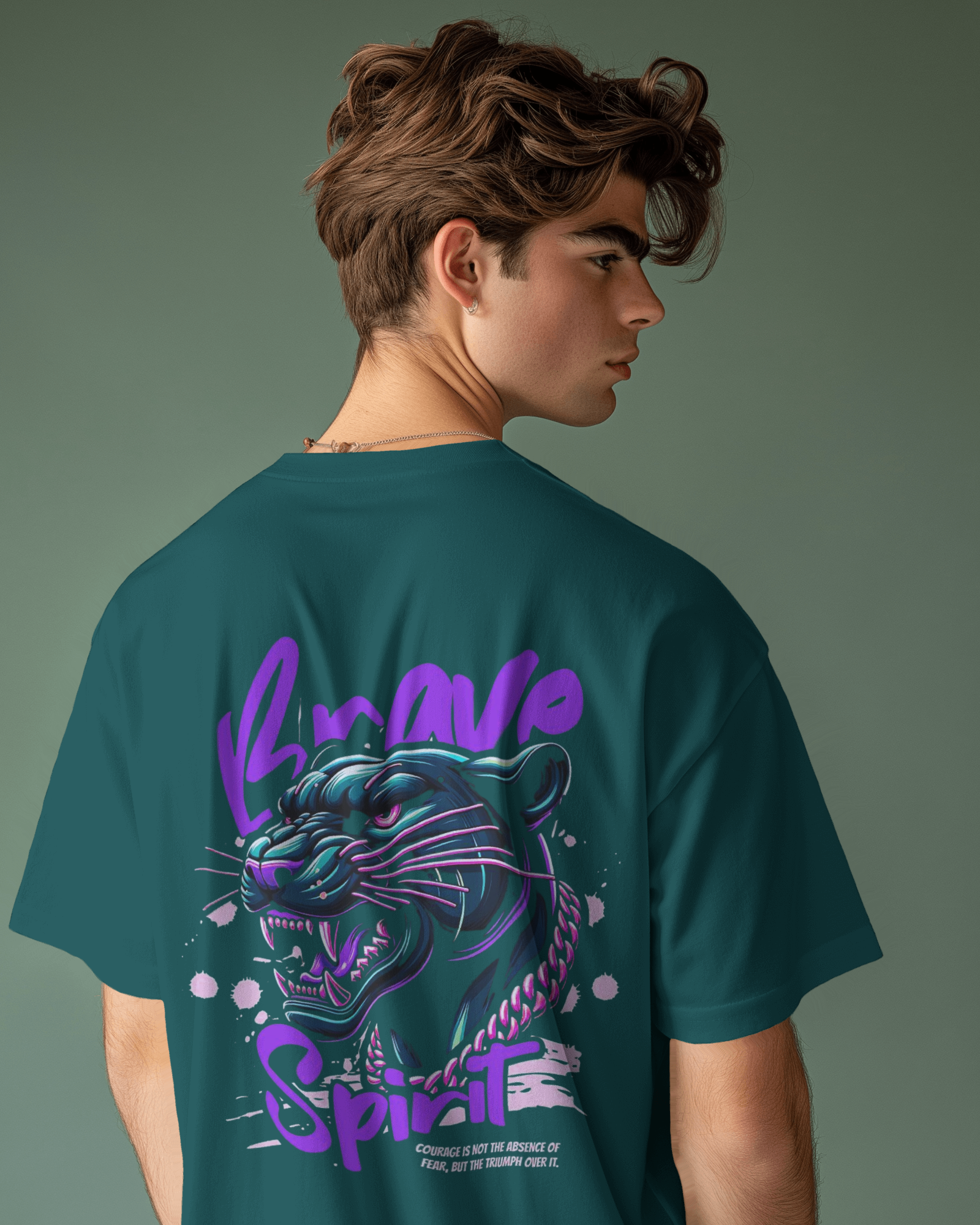 Marvel's Vibranium Suit Black Panther Graphic Men's Oversized Classic T-shirt | Teeyatra
